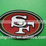 Soft Company Name Rubber Patch With Sewing on thumbnail-2