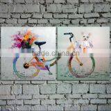 New Designs Abstract Oil Paintings Bycicle thumbnail-1