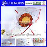 Promotional Transparent Plastic Straight Umbrella