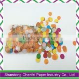 Colorful tissue paper confetti for table decoration