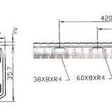 Steel Ball Bearing Slide Rail for Dining Table Dimension 1400mm 1250mm 1050mm thumbnail-2