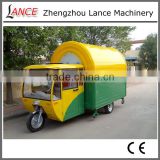 New fashion mobile food car for sale, scooter food cart commercial hot dog cart with three wheels