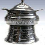 Round Steel Chafing Dish For Hotel Decorative