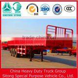 China Factory 3 Axle Side Wall Semi Trailer/ 40ft Flatbed Container Trailer / Bulk Cargo Trailer Truck for Sale thumbnail-6