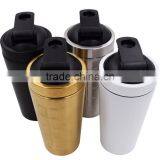 700ml 24 Ounce #304 18/8 Stainless Steel BPA Free Water Bottle Whey Protein Mug, With Built-In Mixing Lid Built in Agitator thumbnail-2