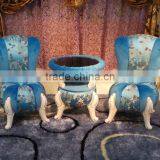 BISINI Classic Solid Wood With Fabric Chair, Elegant Designed Living Room Set, Leisure Table and Chairs Set (BF01-X1199) thumbnail-2