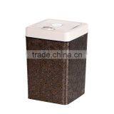 European Style Plastic Trash Can Bucket Square With Lid Trash Bin 13L thumbnail-6