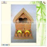 Love Gift Pine Wood Bird Garden Cage House thumbnail-1