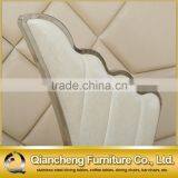 Wings Shape White Wedding Chair Stainless Steel Legs thumbnail-3