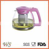 Custom Handmade Borosilicate Glass Teapot Coffee Pot Heat Resistance Glass Pot thumbnail-3