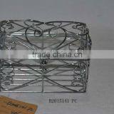 Rectangular Gold Chrome Basket thumbnail-3