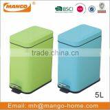 Metallic Color Square Metal Pedal Bin thumbnail-4