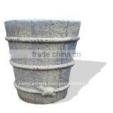 Vietnam Old Stone Outdoor Planter, Outdoor Pottery thumbnail-1