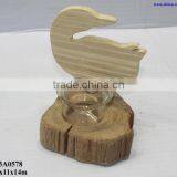 Wooden Easter Candle Holder With Duck thumbnail-1