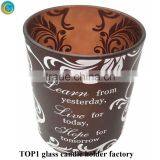 Stemmed Glass Votive Candle Holders Wedding thumbnail-4