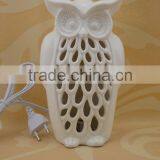 Owl Figurine Decorative Ceramic Table Lamp Wholesale thumbnail-2