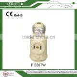 E27 E26 Ivory Bakelite Lamp Socket /bulb Holder/lamp Holder thumbnail-1