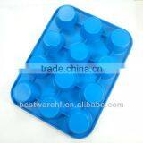 Microwave Baking Pan | 12-cavity Muffin Pan | Silicone Cake Pan Factory in Shenzhen China thumbnail-2