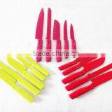 5pcs Colorful Non-stick Kitchen Knife Set With pp Handle thumbnail-1