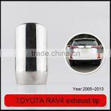 Auto Tuning Stainless Muffler Tip in Exhaust Pipe for TOYOTA RAV4 thumbnail-3