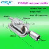 Racing Spare Part Exhaust System Universal Muffler Performance thumbnail-1