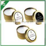 Small Luxury Travel Scented Candle in Gold Tone Tin thumbnail-4
