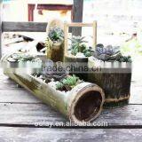 Unique Beautiful Home & Garden Decoration Nature Green Bamboo Flower Vase thumbnail-5