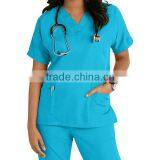 Polycotton Unisex Stylish Medical Scrubs Nursing Uniform thumbnail-5
