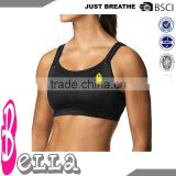 black branded gym wear,OEM padded sports bra with yoga pants new design