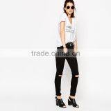 2015 Best Selling White v Neck Yoga t Shirt. thumbnail-4