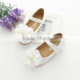 Pure White Floers Shoes With Pearl Teenager Child Fancy Elegant Shoe thumbnail-2