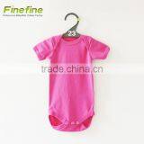 Summer Baby Clothes Eco Bamboo Clothes Short Sleeve Plain Baby Romper Pattern thumbnail-1