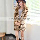 Hot-selling New Winter Faux Fur Coat Thick Warm Leopard Mink Trench Coats Sexy Luxury Female Overcoat Long Plus Size thumbnail-2