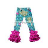 Giggle Moon Latest Design Fall and Winter Cartoon Printing Children Pants Girls Cotton Triple Ruffle Pants Wholesale thumbnail-5