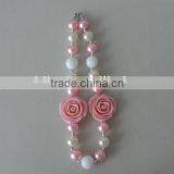 2016 Baby Girl Flower Necklace Peral Crystal Symmetric Kids Clothes Decor Hot Wholesale Children Jewelry thumbnail-3