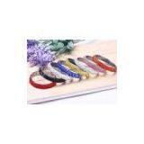 Five Row Colorful Rhinestone Bangle Fimo Clay Jewelry With Factory Price BLN4085