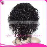Popular Curly Full Lace Human Hair Wigs For Black Women,Wholesale High Quality Brazilian Human Hair Wig thumbnail-2