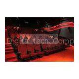 Amusement Machine 4d Cinema System / 3D Movie Theatre , Yellow Blue Black 3D Glasses