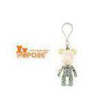 3\'\' POPOBE Bear Luminous Colorful Star Plastic Buckle Key Ring