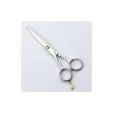 Gold Screw Silver Left Handed Hairdressing Scissors For Hair Cutting