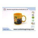 Novelty Heat Sensitive Color Changing Mugs , Thermochromic Coffee Mug