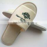 2016 Soft Feeling Wholesale White Velour Embroidery Cheap Hotel Slipper thumbnail-6