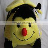 Cutom Plush Pillow Bee Stuffed Plush Animal Toy Pillow Yellow thumbnail-5