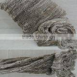 YR887 Hot Sale Knitted Rabbit Fur Blanket With Cushion Covers/Sofa Blankets thumbnail-4