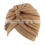 Fashion Style Poplin Gauze Perm Turban Hood Hat Noble Retro Indian Hat thumbnail-6