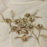 2017 Hot Sellng Polyester Beaded and Sequin Embroidered Lace Fabric for Women's Garments thumbnail-3