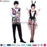 Wholesale Party Costume Adult Playing Card Couples Halloween Costumes thumbnail-1