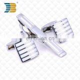 Good Quality Men's White Stripes Custom Metal Cufflinks and Tie Clips