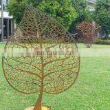 Leaf Metal Art Statue Corten Steel Sculpture thumbnail-5