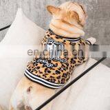 Cool Pet Fat Dog Leopard Print Jacket Bulldog Puppy Letter Clothes Small-breed Dog thumbnail-5